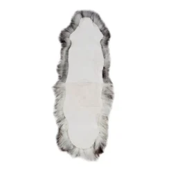 Schapenvacht icelandic natural grey 210×80 cm