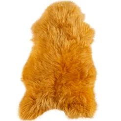 Schapenvacht icelandic yellow longhair 100×65 cm