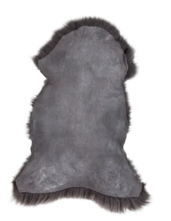 Schapenvacht longhair dark grey 100×65 cm