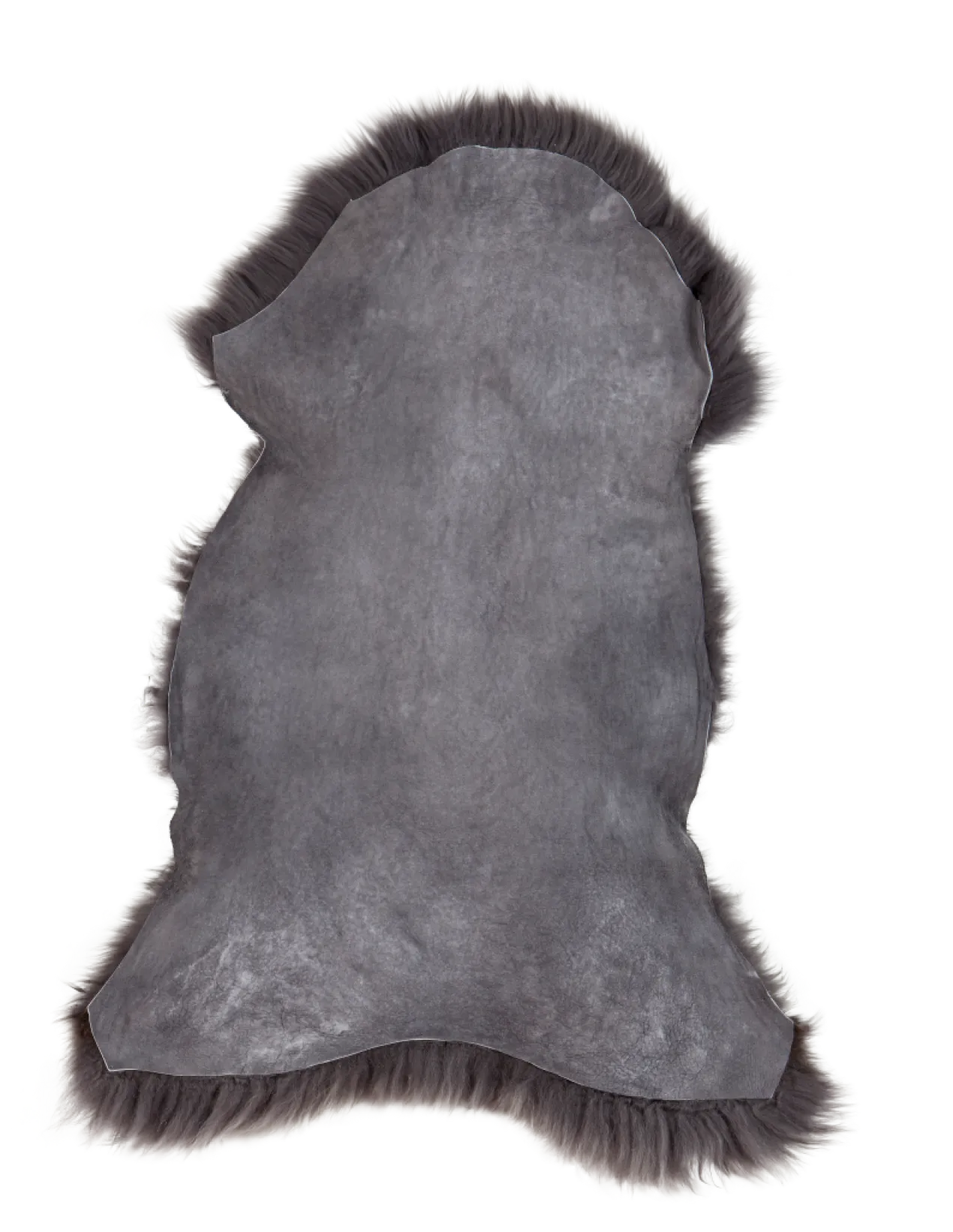 Schapenvacht longhair dark grey 100×65 cm