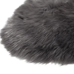 Schapenvacht longhair dark grey 100×65 cm