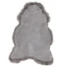 Schapenvacht longhair grey 100 × 65 cm