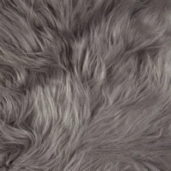 Schapenvacht longhair grey 100 × 65 cm