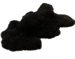 Schapenvacht shorthair black 100×65 cm