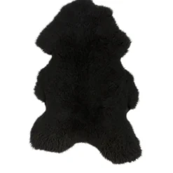 Schapenvacht shorthair black 100×65 cm