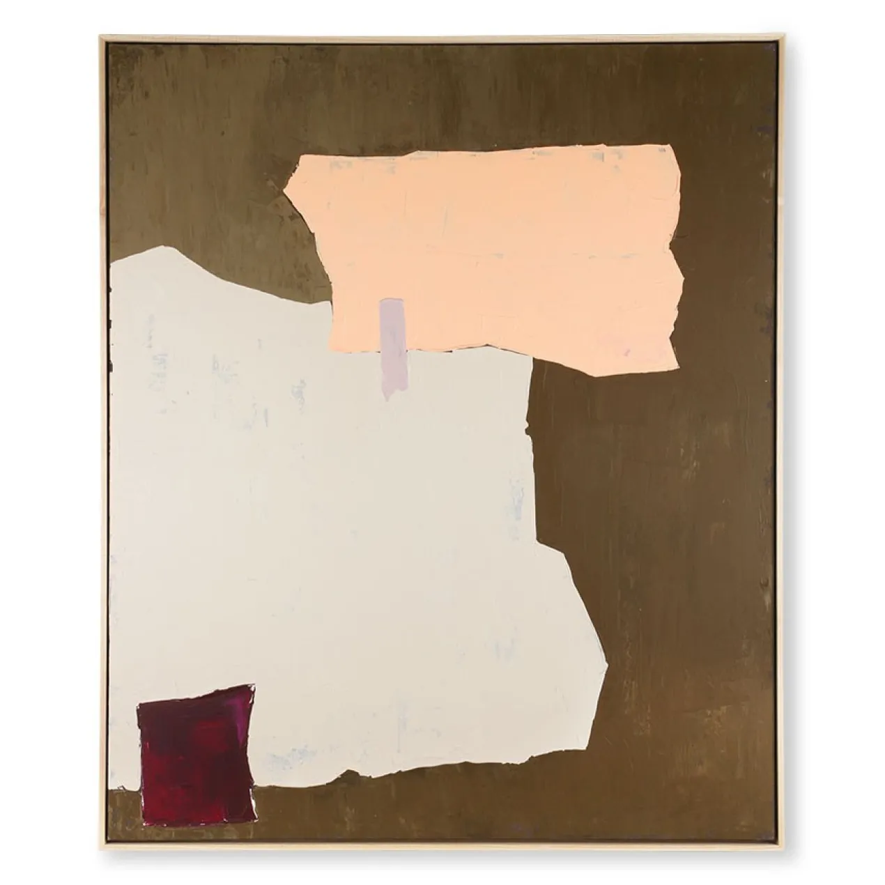 Schilderij Abstract Mustard/Nude