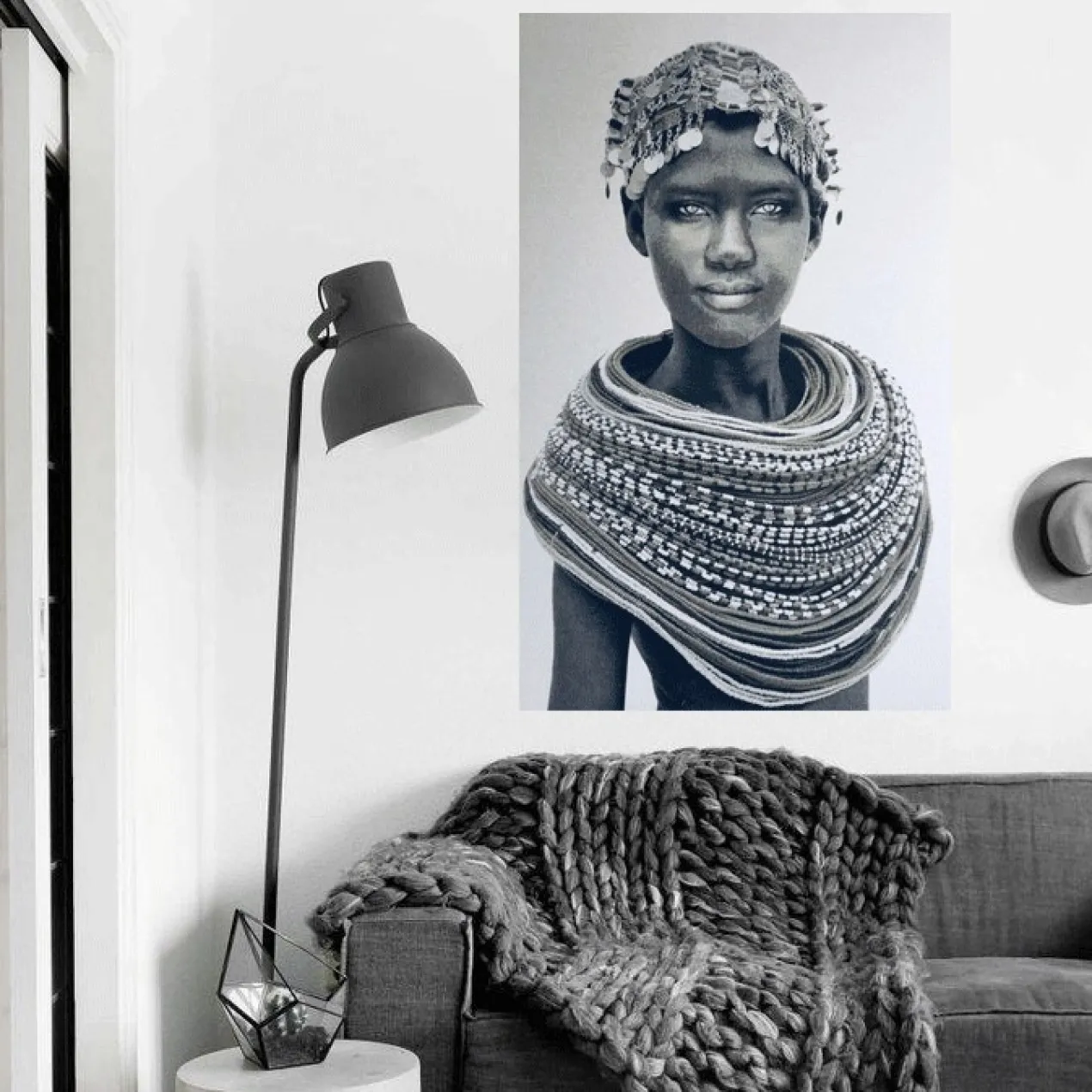 Schilderij Samburu girl 185x115 cm
