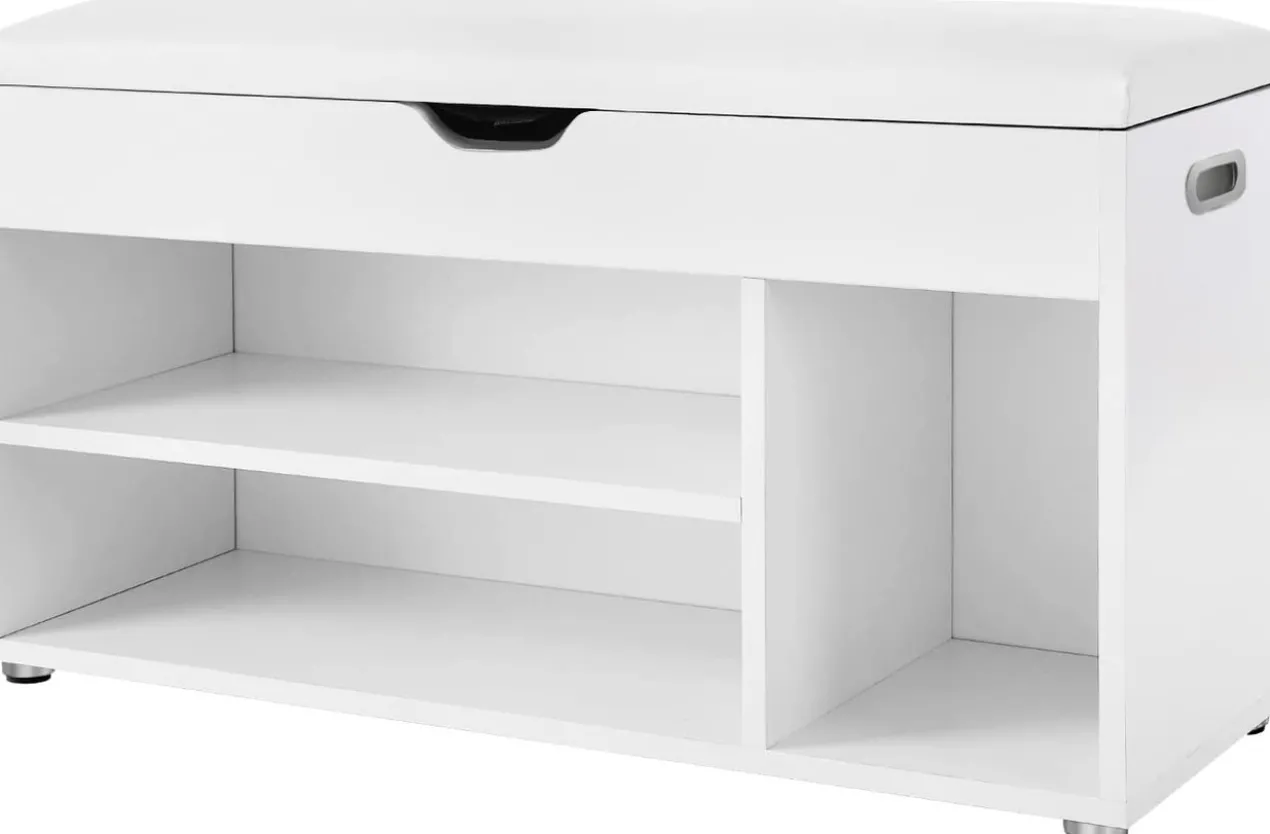 Schoenenbank met zitkussen en compartimenten Indusign #1