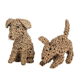 Seagrass hondjes Small set van 2 - zittend en liggend