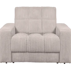 Second date fauteuil ribstof naturel