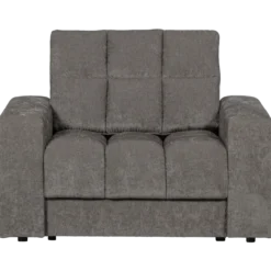 Second date fauteuil velvet grijs