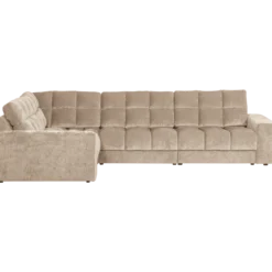 Second date hoekbank links velvet nougat