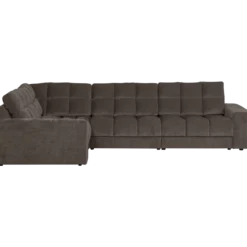 Second date hoekbank links velvet warmgrijs