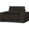 Second date loveseat velvet antraciet