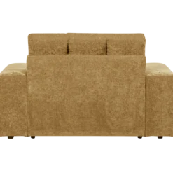 Second date loveseat velvet goudgeel