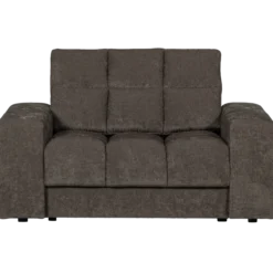 Second date loveseat velvet warmgrijs