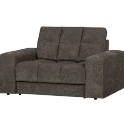Second date loveseat velvet warmgrijs