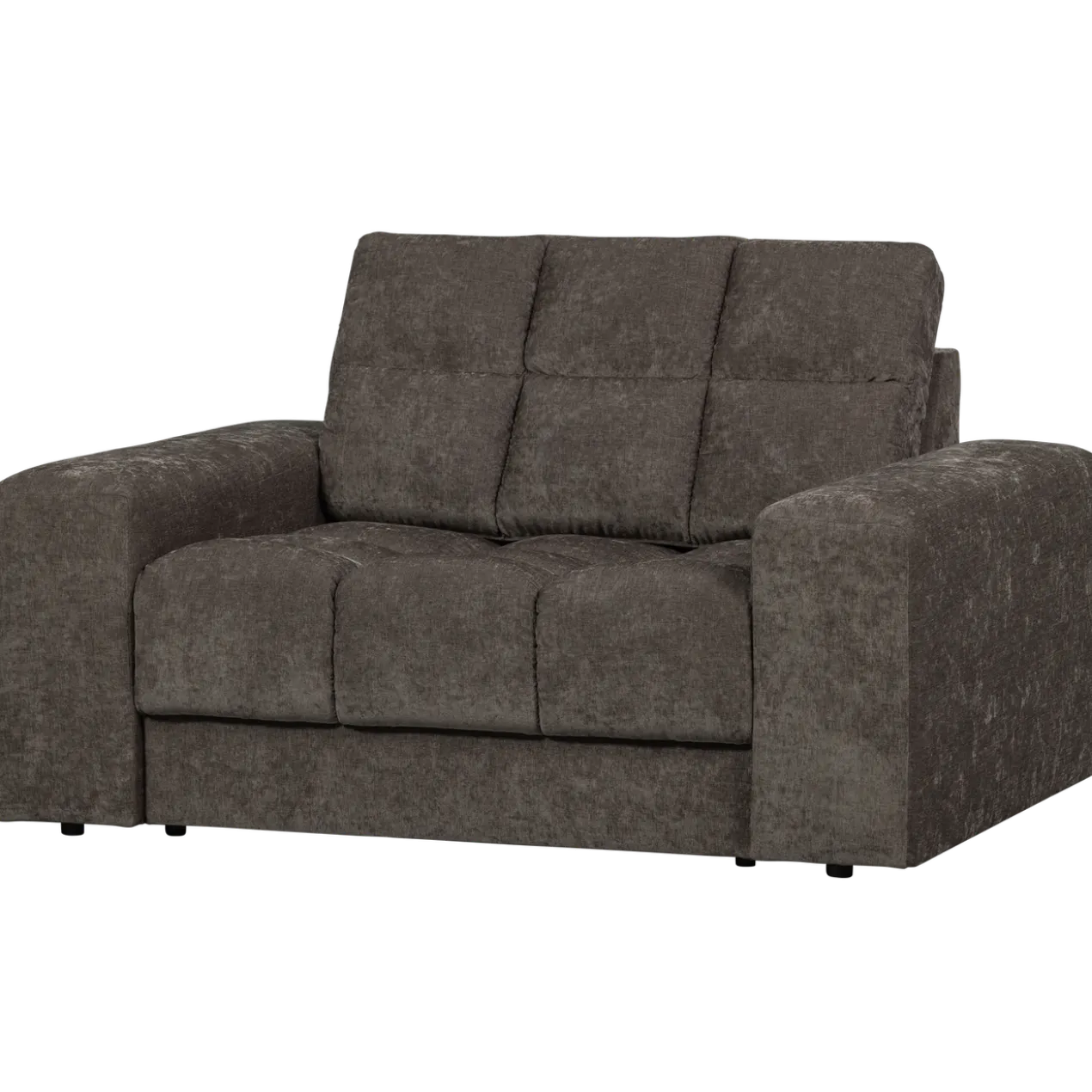 Second date loveseat velvet warmgrijs