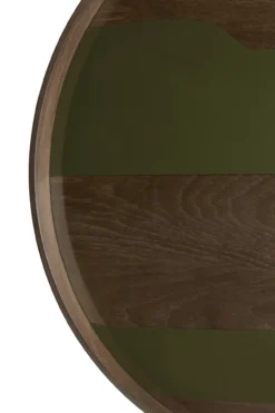 Second Nature glazen dienblad Ø61 cm - moss