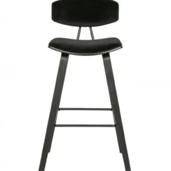 Senn barstoel velvet zwart