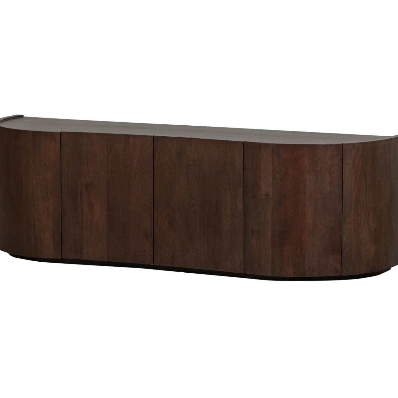 Sense dressoir 4-deurs mangohout walnoot