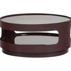 Sero salontafel metaal/glas bruin