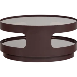 Sero salontafel metaal/glas bruin