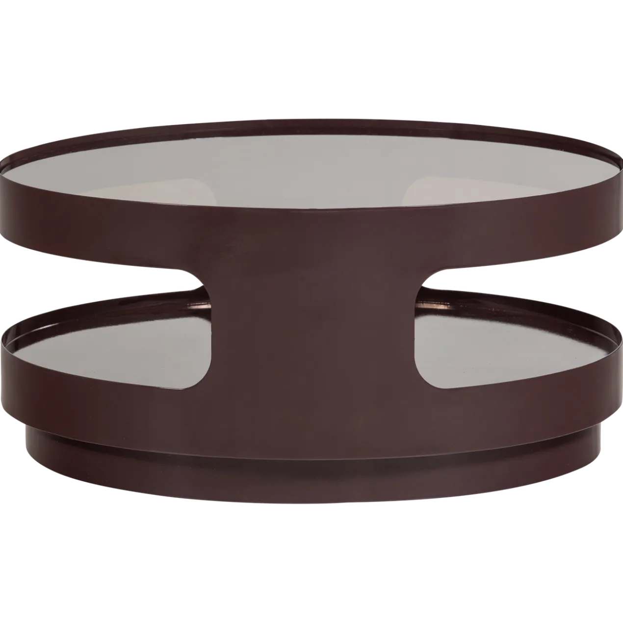 Sero salontafel metaal/glas bruin