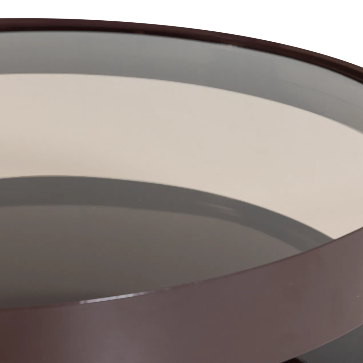 Sero salontafel metaal/glas bruin