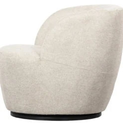 Serra draaifauteuil geweven stof off white