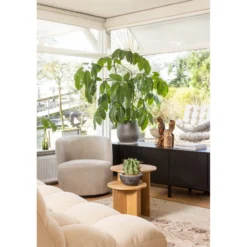 Serra draaifauteuil geweven stof zand
