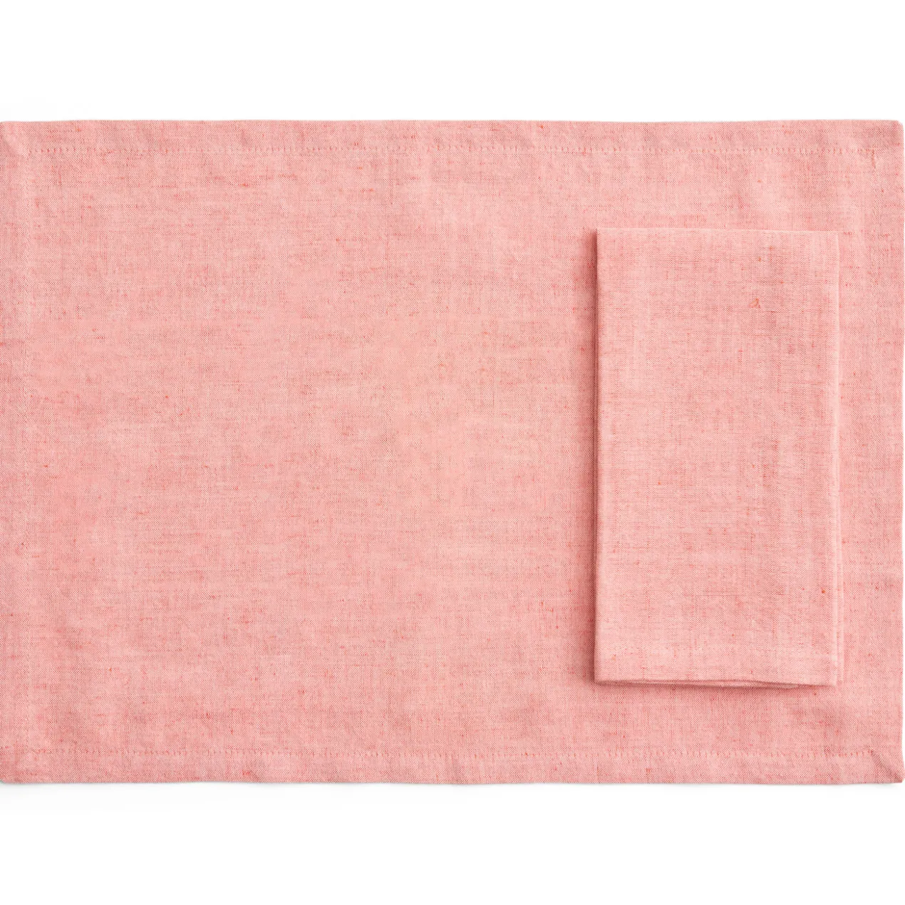 Servet/Placemat Tavolo soft coral - set van 4