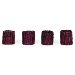 Servet ring Lode bordeaux - set van 4