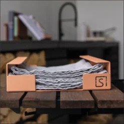 Servetten houder Steengrijs