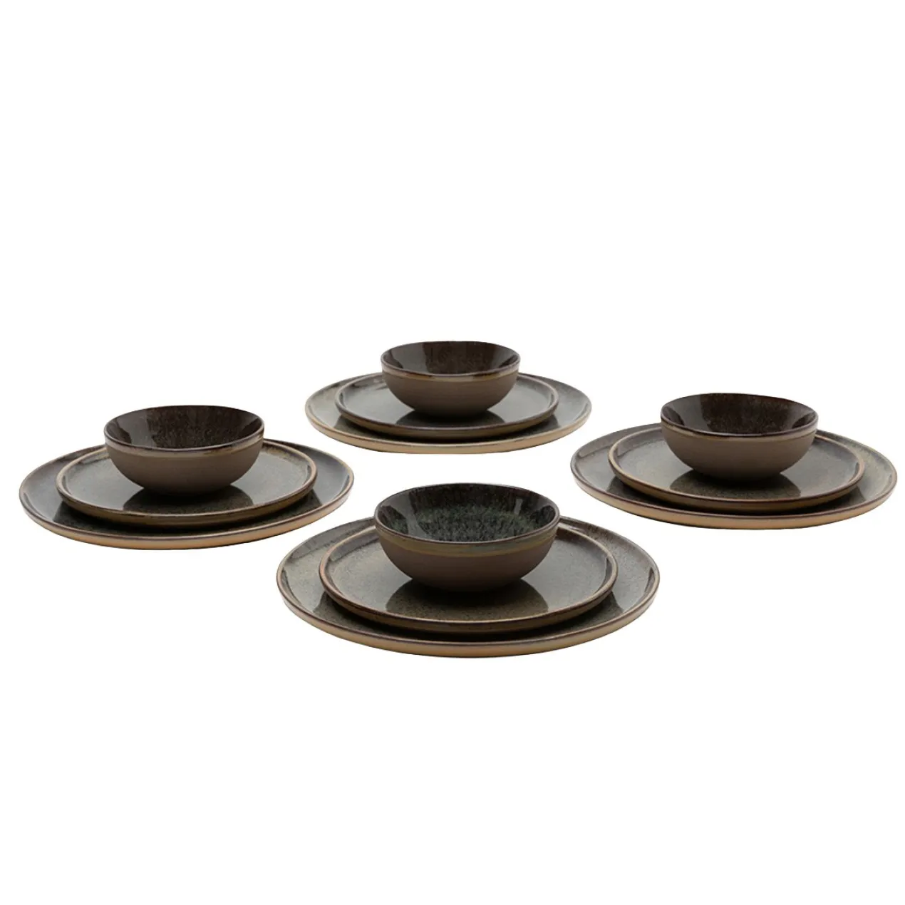 Servies Indi Grey - set van 12