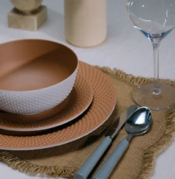 Servies Melamine Nano plate blush - set van 12