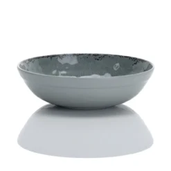 Servies Moondust melamine antracietgrijs - set van 12