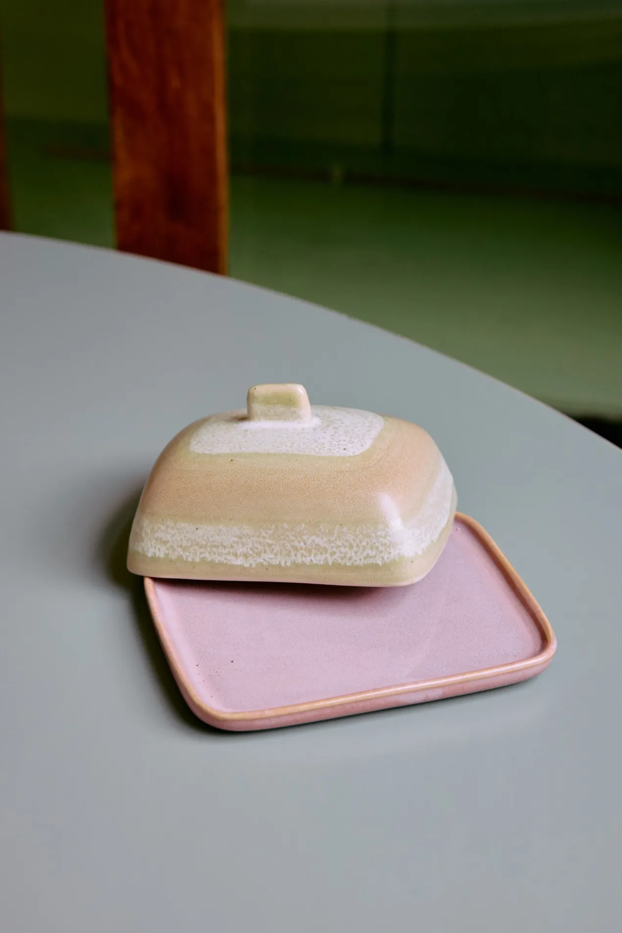 Servies 70's Ceramics botervloot skyline