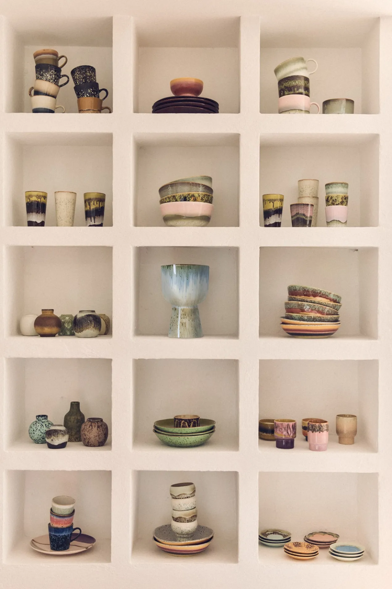 Servies 70s Ceramics coffee mok serendipity - set van 4