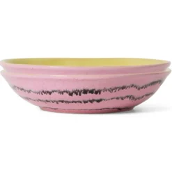 Servies 70's Ceramics curry kom bubble - set van 2