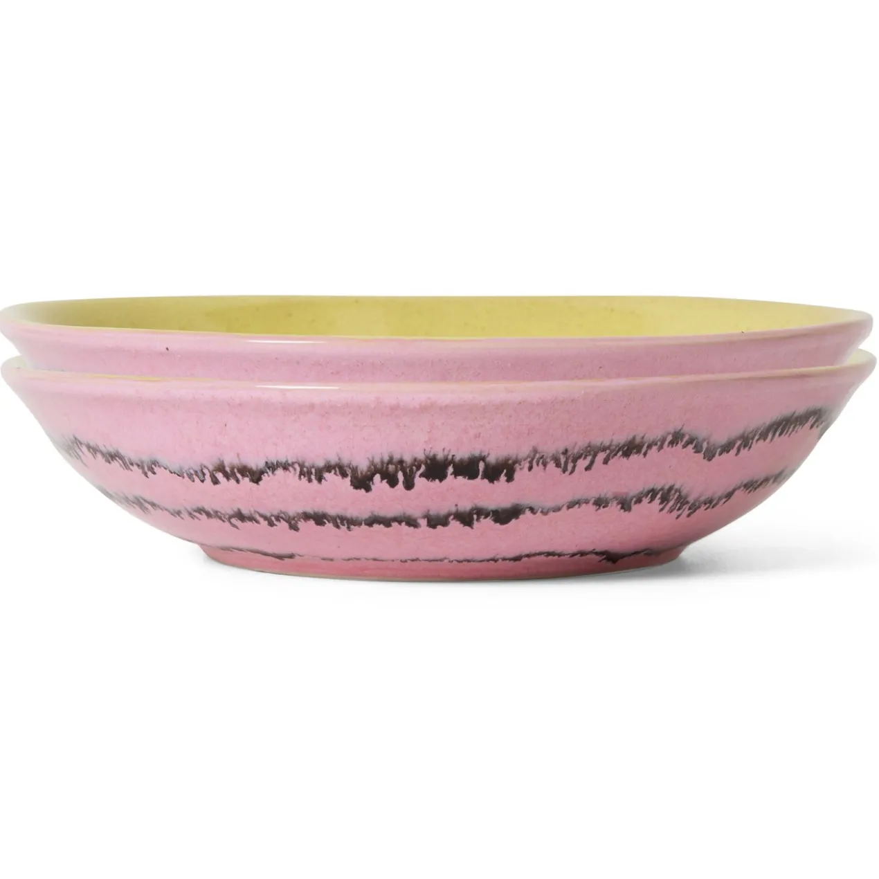 Servies 70's Ceramics curry kom bubble - set van 2