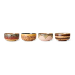 Servies 70s ceramics dessert bowls harbour - set van 4