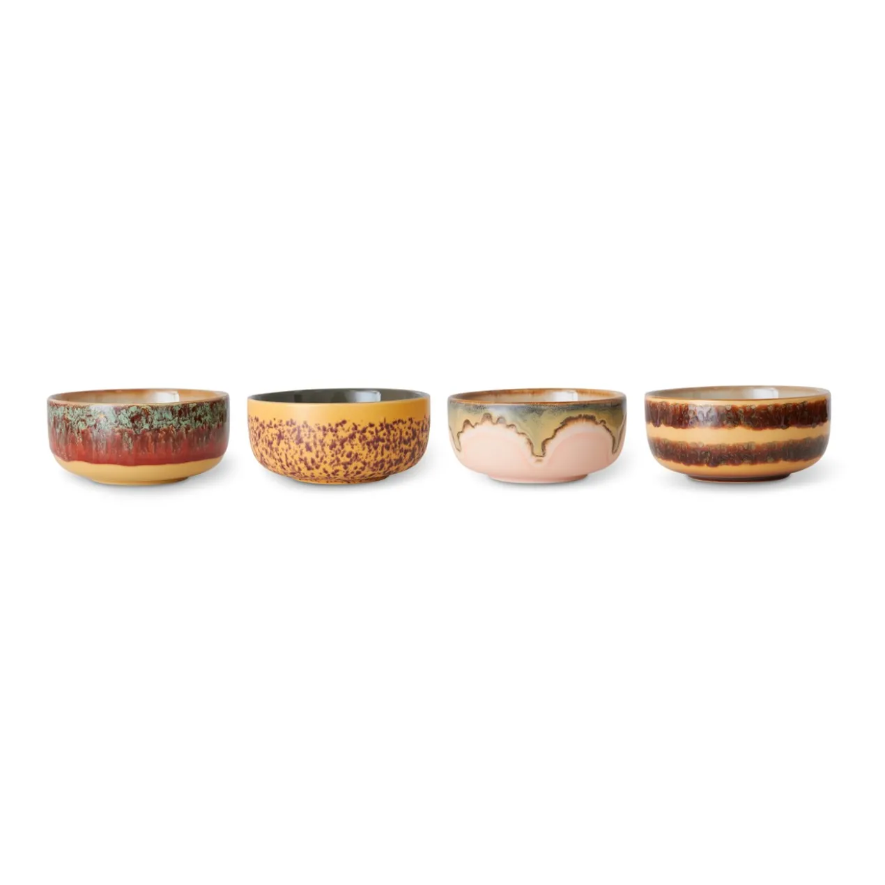 Servies 70s ceramics dessert bowls harbour - set van 4