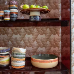 Servies 70's Ceramics dessert schaal Reef - set van 4