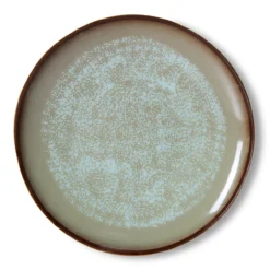 Servies 70's ceramics dinerbord Contrast - set van 2