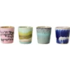 Servies 70's Ceramics eierdopje vibrance - set van 4