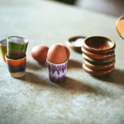Servies 70's Ceramics Eierdopje Island - set van 4