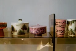 Servies 70's Ceramics koektrommel tide