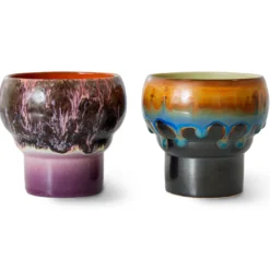 Servies 70's Ceramics Lungo Mugs Merge - set van 2