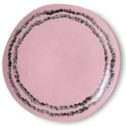 Servies 70's ceramics ontbijtbord bubble - set van 2